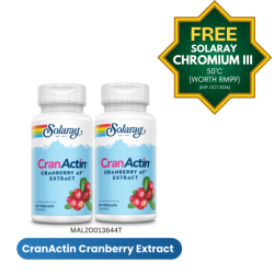 [TP] SOLARAY CRANACTIN AF EXTRACT TWIN PACK-MAL20013644T (FREE Solaray Chromium)